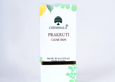 Chemmala Prakruthi Clear Skin oil package
