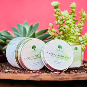 Experience Botanical Luxury with Chemmala's Moringa Body Sugar Scrub